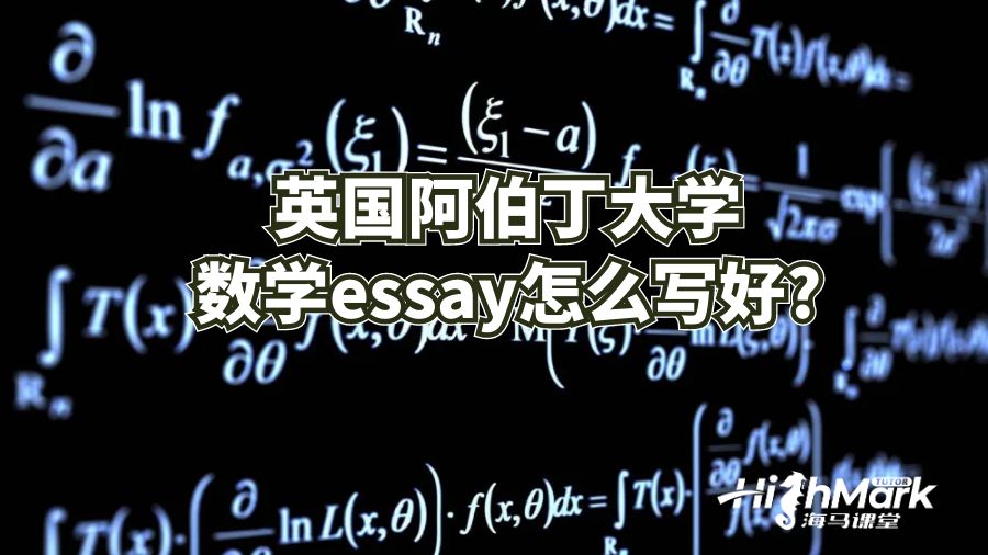 英國阿伯丁大學數(shù)學essay怎么寫好?