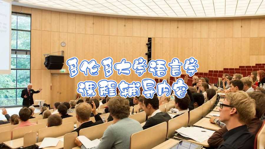 多倫多大學(xué)語(yǔ)言學(xué)課程輔導(dǎo)內(nèi)容