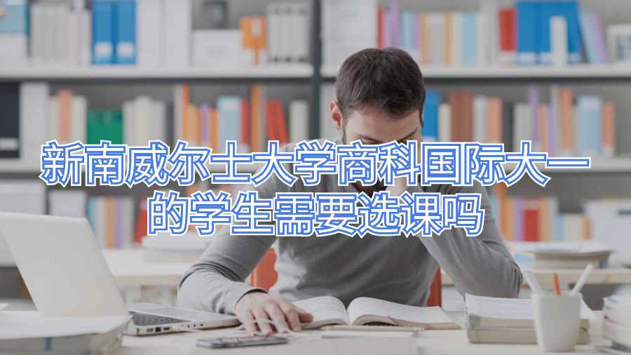 新南威爾士大學(xué)商科國際大一的學(xué)生需要選課嗎