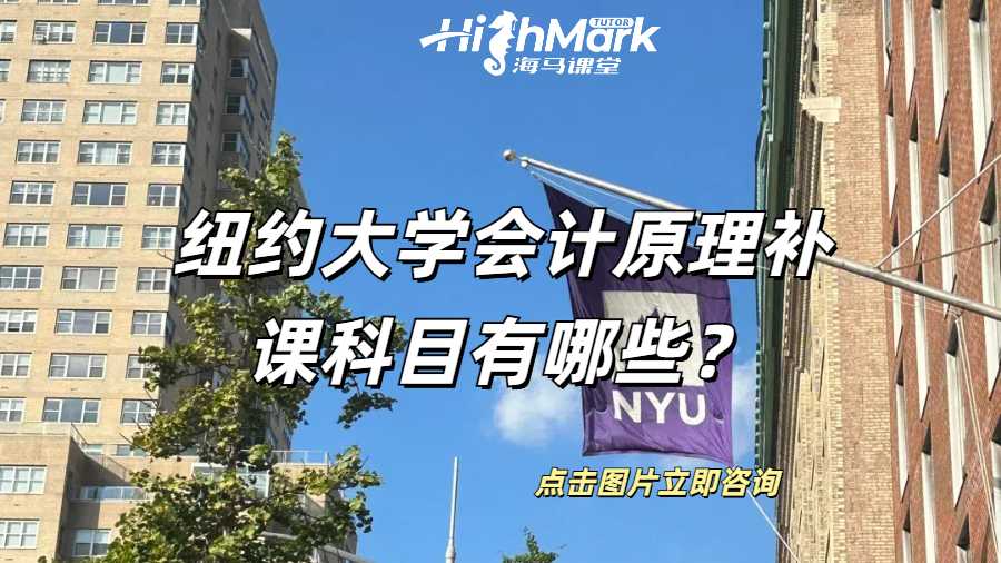 紐約大學會計原理補課科目有哪些？